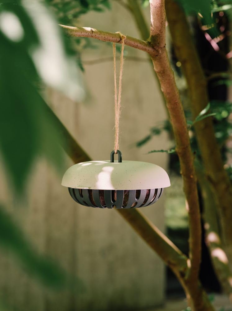 elho Essential Bird Set | inklusive Vogelhäuschen, Futterschale und - Leaf Green
