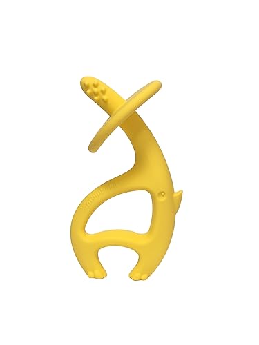 Elefante mordedor, la seguridad primero con Mombella Ellie., S, Amarillo