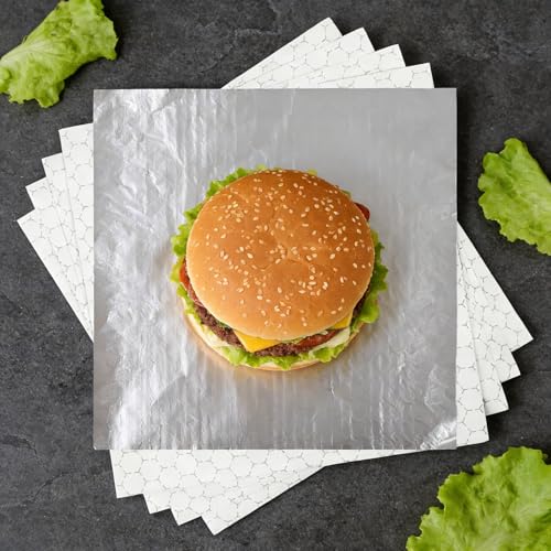 Hojas de aluminio para hamburguesas para evitar manchas de aceite 7