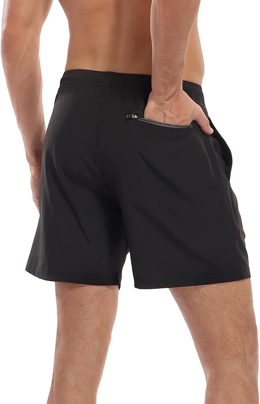 LRD Mens Swim Trunks with Compression Liner 7 inch Inseam Quick Dry Swim Shorts - Image 5