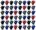 Yacht & Smith 48 Pair Pack Kids Colorful Winter Magic Gloves And Mittens, Stretch gloves ages 2-5 (48 Pairs Pack B)