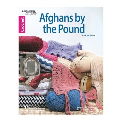 Leisure Arts Afghans by The Pound Book Cover