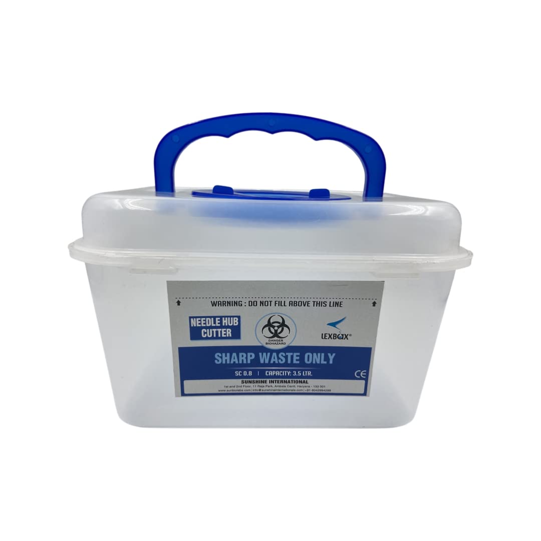 LexBax 3.5 liter needle hub cutter empty container for hospital and Clinics - Pack of 1 pc (B0BFFBSPJ4) Amazon Price History, Amazon Price Tracker