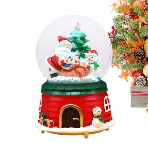 Linternas de Navidad con Papá Noel y alce, el regalo ideal con música y luces LED 7