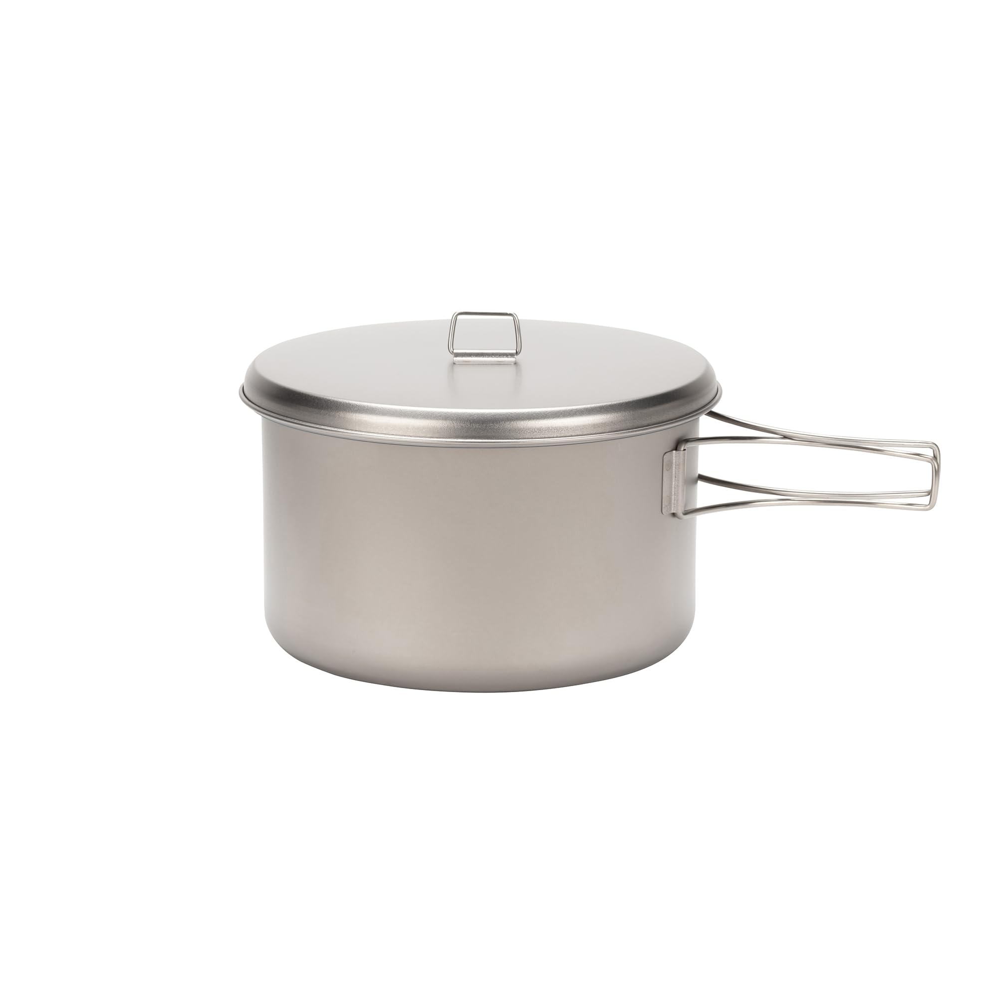 Snow Peak Titanium Cook & Save, Grau, 2 Liter, ultraleichter Kochtopf mit Titandeckel, für Camping & Outdoor, mit zusätzlichem Kunststoffdeckel zur Aufbewahrung und Netz-Tragesack