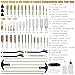 Focopot Gun Cleaning Kit for .308 .223 5.56 7.62Cal, Rifle Cleaning Kit for Hunting Shotgun Pistol,with Brass Spear-Pointed Gun Jags and Gun Clean Snake
