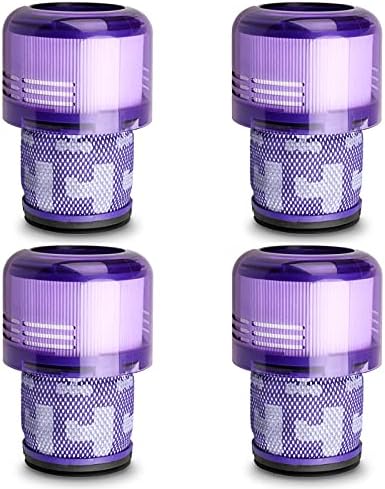 Lemige 4 Pack V11 Vacuum Filters Replacement for Dyson Animal, Torque Drive, Complete, Extra, V15 Detect, V15s Detect Submarine Vacuums, Compare to Part 970013-02