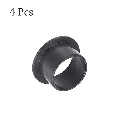 Miniatura 31 de Rodamiento de manga con brida de 4 piezas - [0.197 in x 0.276 in x 0.276 in] Buje sin aceite POM para uso en máquinas de equipos Negro