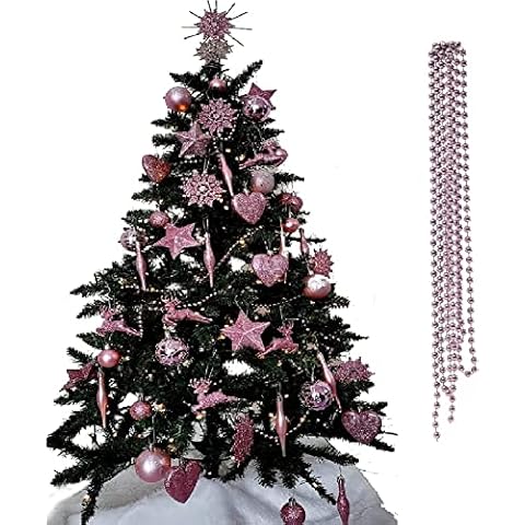 UKDeals Direct Blush Pink Christmas Baubles Set Cover