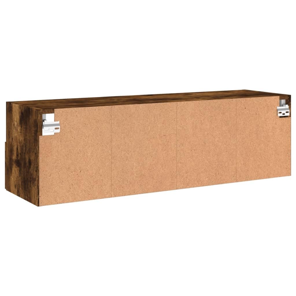 Générique Meuble TV Mural chêne fumé 100x30x30 cm Bois d'ingénierie,Meubles, Meubles TV, Brun (Poids 16.06KG)