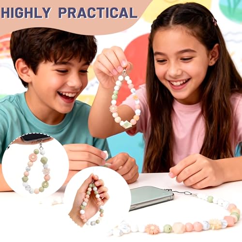 LZPLJLWS DIY Schnullerkette Set 107-teilig – Silikonperlen in 4 Farben, Verschiedene Größen, inkl. Schnur – Bastelset für personalisierte Ketten, Schmuck & Dekoration