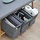 DuneDesign 2X Filz Aufbewahrungsbox - Bad Toilettenpapier Aufbewahrung - Box Set für 8 Klorollen