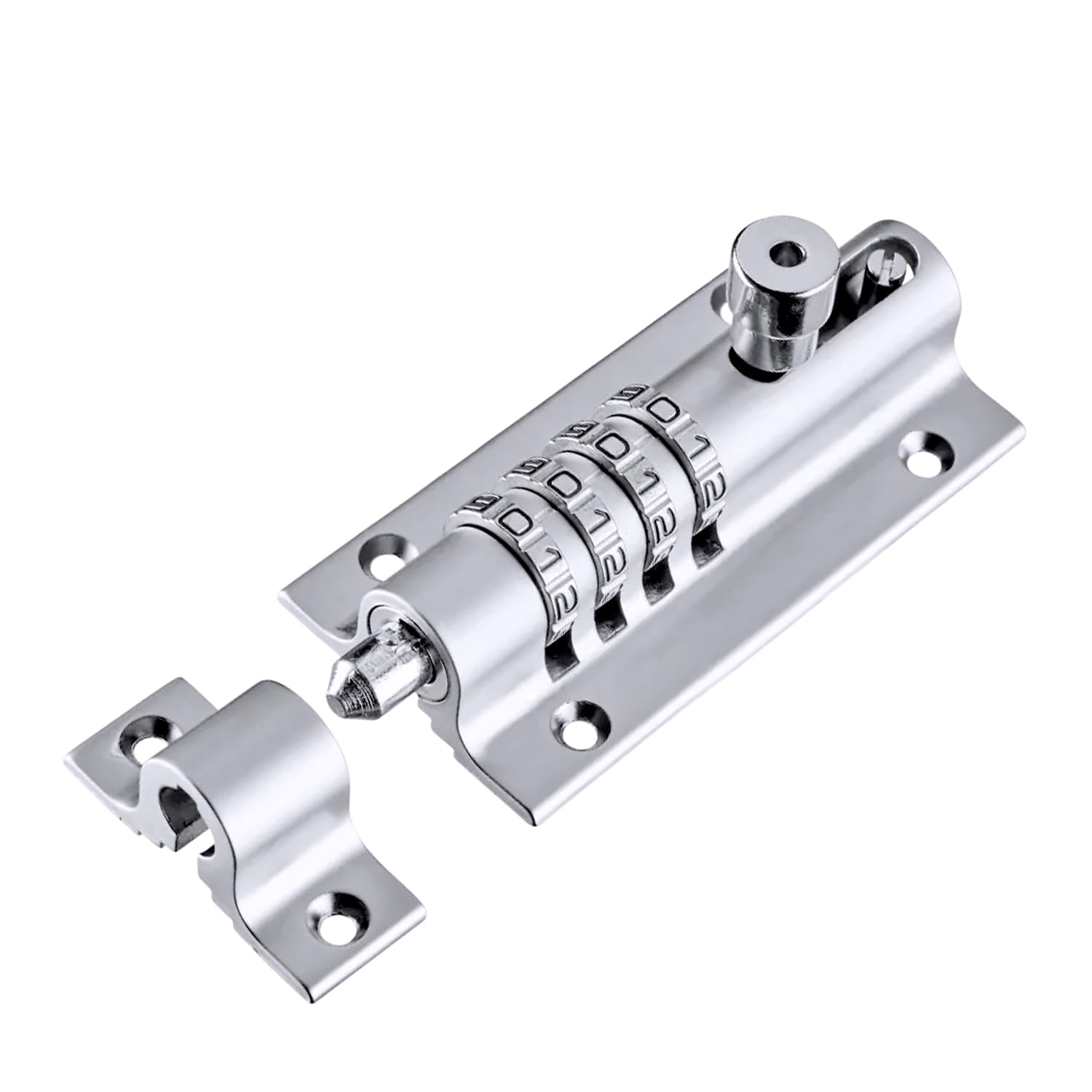 Combi-Bolt CB2000-CHR Sliding Lock Combination Bolt, Chrome