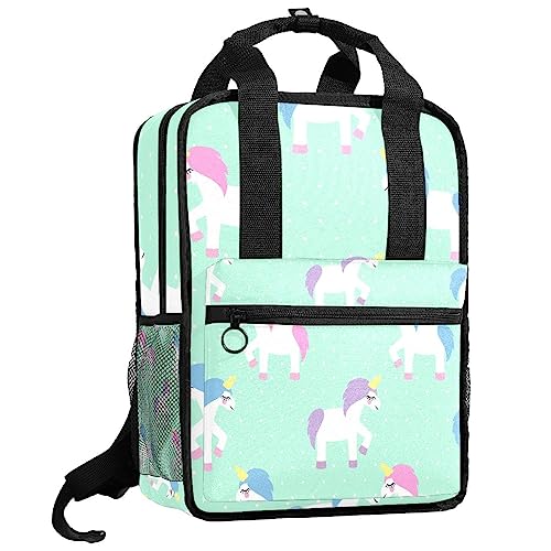 Sac à dos licorne fille cartable enfant multicolore réglable