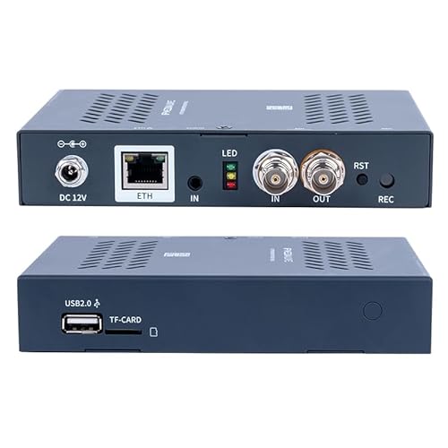 WebRTC TF USB Recording SDI 1080P 1080i 60 Fps H.265 Video 4 Streams Output Encoder SDI to H.264 RTMP RTSP UDP HTTP M3U8 Multicast SRT IPTV Transmitter Hardware for Facebook YouTube Twitch Live