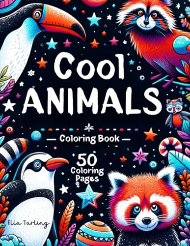 Cool Animal Coloring Book for Kids 8-12
