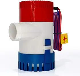 Bomba de abastecimento de água para RV, bomba de porão de 1100 gph, bomba de água de 12 V, bomba de água submersível DC, bomba de iate