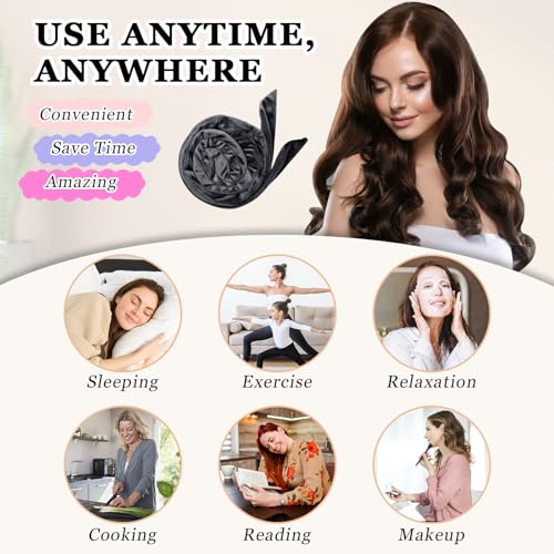 Gwabee 10026 No Heat Overnight Hair Curlers Headband thumb #5