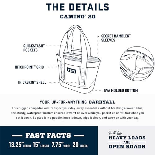 Image of YETI Camino 20 Carryall with Internal Dividers, All-Purpose Utility Bag