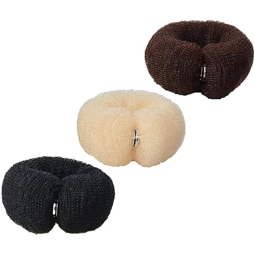 Moldeador de donas grande, 6 piezas para hacer moños de cola de caballo, moño, moño de dona, bandas elásticas para el cabello, moldeador de donas