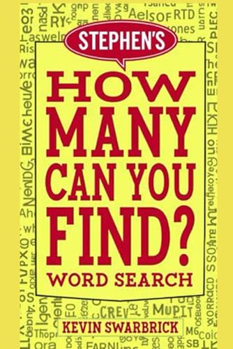 Stephen'S How Many Can You Find?: Word Search Book