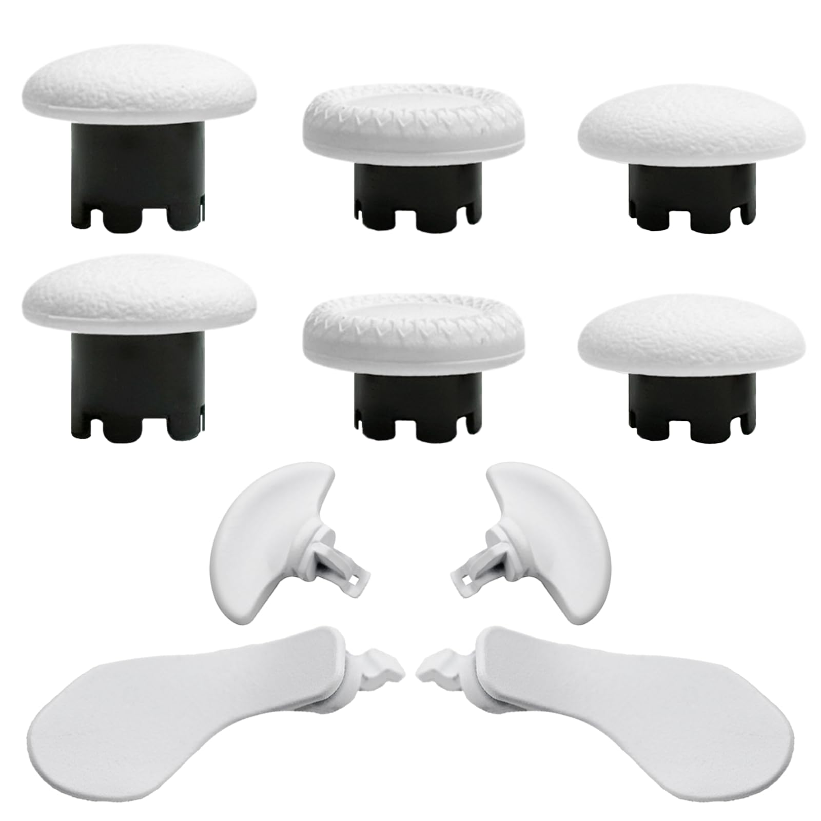 10-in-1 Metal Thumbsticks Replacement for PS5 Dualsense Edge Controller 4 Metallic Back Paddles Triggers Buttons Repair Parts for
