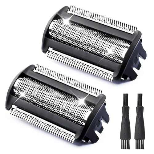 2 Pack Ersatzkopf Scherfolienkopf BG5020 Kompatibel mit Philips BG2000 Bodygroom Rasierer Rasierfilm Ersatzkopf BRL140 BRL130 BG2000 Series 3000 Ersatzklinge