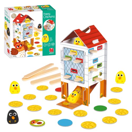 Miniatura 3 de Goula Happy Chickens - Juego de Mesa Educativo Preescolar, + 3 años | Juguetes Niños 3 Años, Piezas de Madera, Calidad y Diversión en un Juego de Mesa