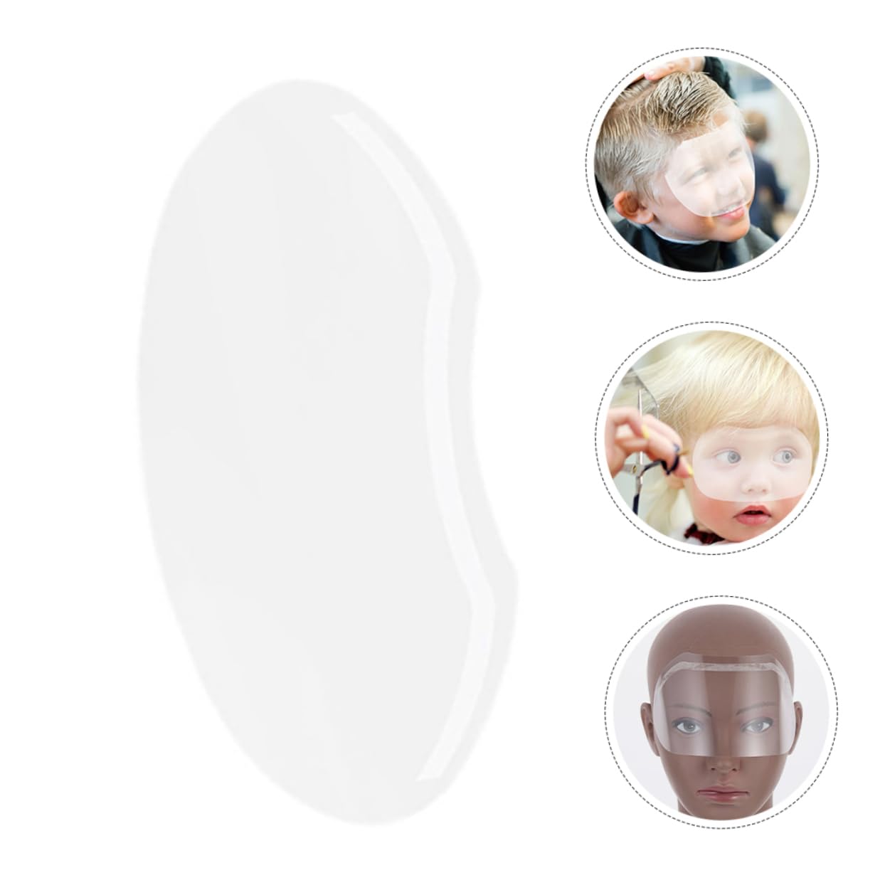 180piezas Escudos Faciales Transparentes Para Peluquería Protecciones Para De Cabello y Tratamientos Capilares Cubiertas Para Manchas y Suciedad y