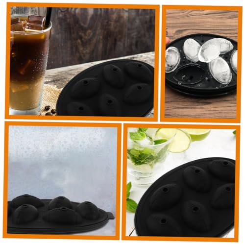 Molde de silicona para cubitos de hielo rugby 2 piezas miniatura 5