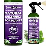 Natural Gnat Spray for Plants (8oz) – Fungus Gnat Killer for Indoor Plants – Essential Oil Plant Bug Spray – Ready to Use – Pet and Family Friendly, Houseplant Insect Control - Smart Grower