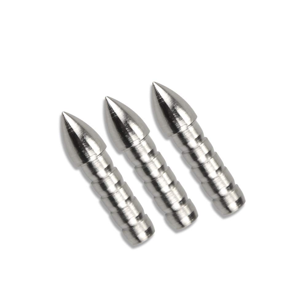 50 P Punte di Freccia per Tiro con L'Arco Inserire Il Punto Della Freccia Nel Campo Dei Punti Elenco Punte di Freccia in Acciaio Inossidabile per la Pratica ID 6,2 mm Albero Della Freccia In Carbonio