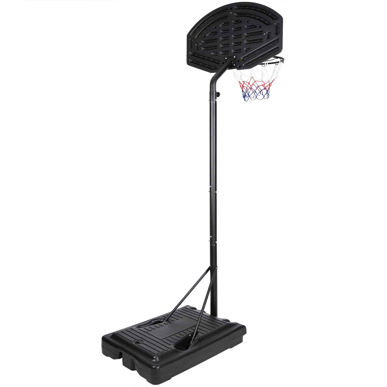 DEUBA Basketballkorb Outdoor Indoor höhenverstellbar 205-305cm rollbar 70kg Standfuß Basketball Hoop Stand
