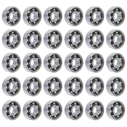 Image of Antrader 30Pcs 608 Steel Ball Bearing 8mm x 22mm x 7mm | High Precision Rating Fidget Spinner Bearing