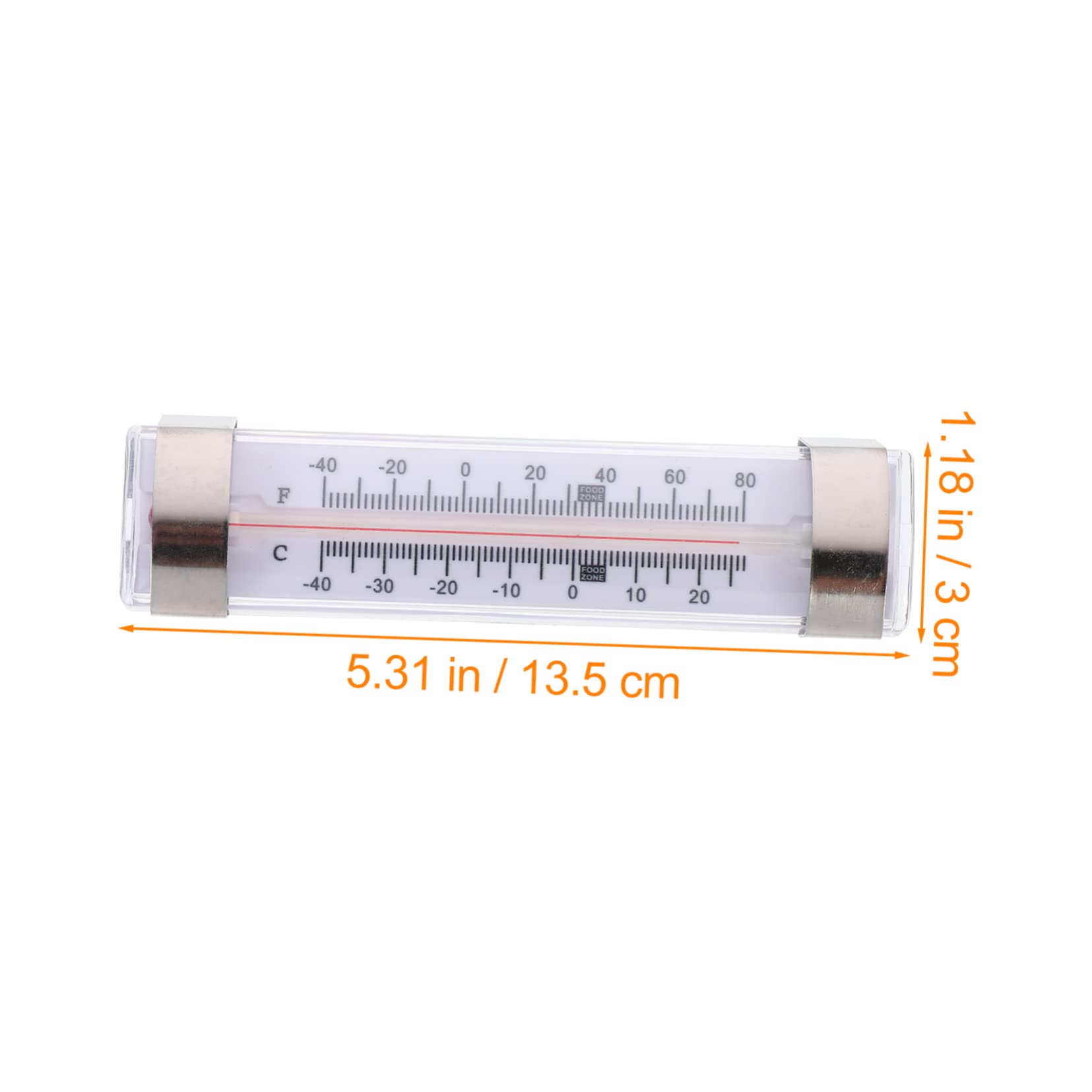 COLLBATH 6 Stück Packung Präzises Kühlschrankthermometer aus Verbundmaterial Einfach zu Bedienen für Supermärkte und Gefriertruhen Hochgenaues Temperaturmessgerät