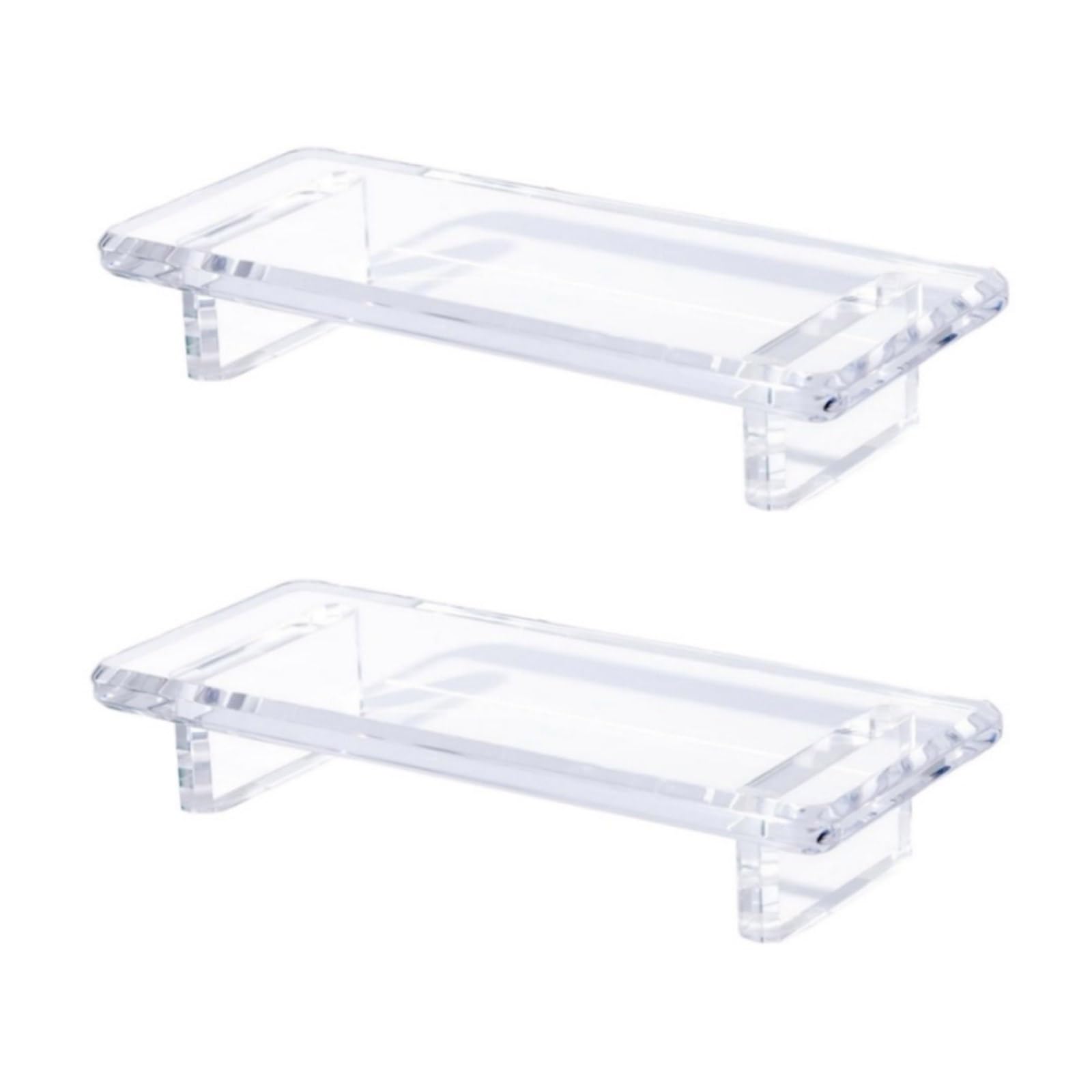 APGLSXY Durability Acrylite Bathroom Tray Hygienic Surfaces Cosmetic Neaten Up Box See-through Design for Countertop Decoration Low-maintenance Acrylite Dressing Table Tray for Cosmetics