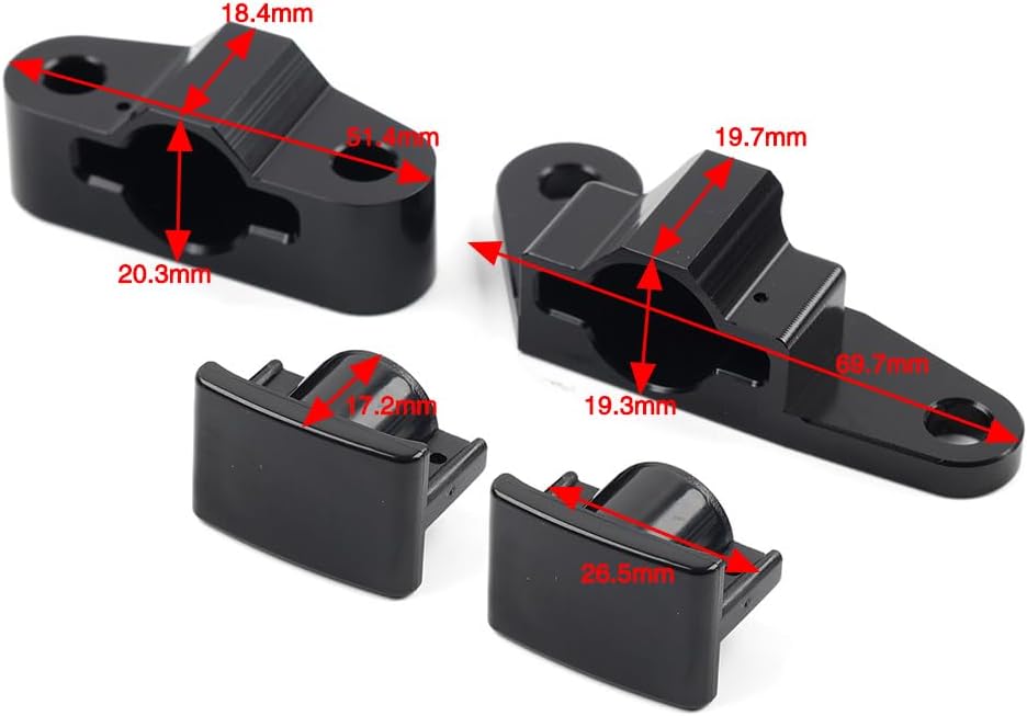 Three T FSFY Cam Chain Tensioner Assembly Inner Outer Hydraulic Adjuster Black & Red Aluminum For Harley Twin Cam Engines 07-16