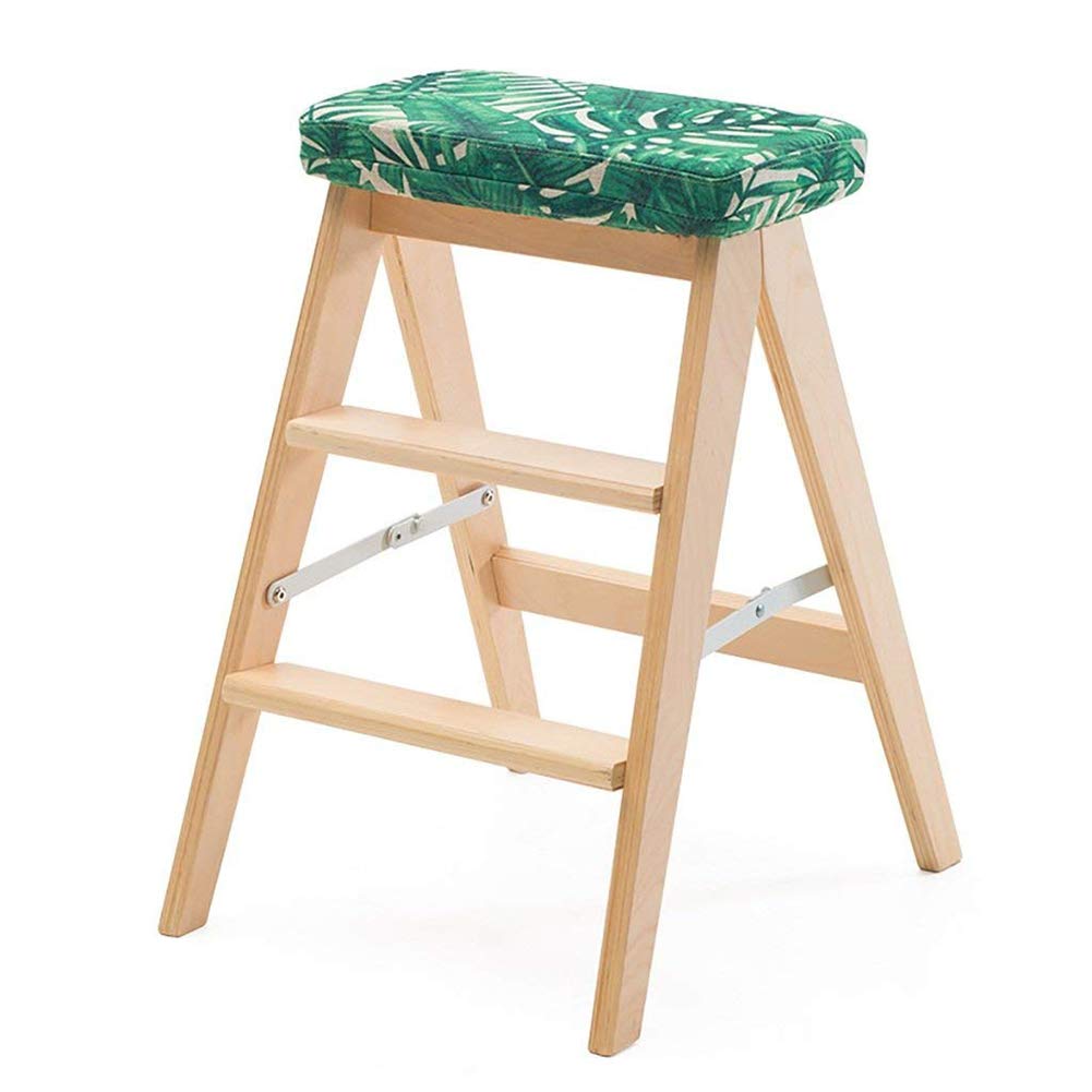 Taburetes de escalera para cocina LUNEZY con cojín cómodo fácil de guardar
