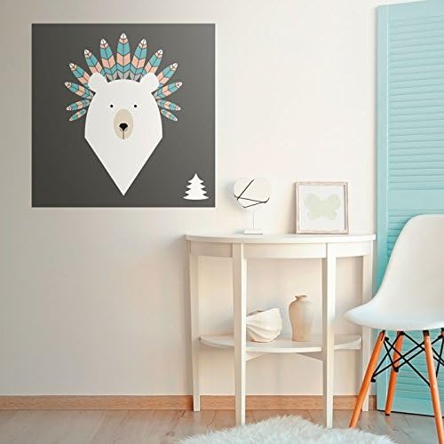 Walls By Me - Peel and Stick Poster Print Charcoal and White Forest Wall Art 4 03-12in x 12in (31x31cm) -, Repositionable and Removable - Unframed