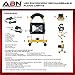 ABN Rechargeable LED Work Light – 20W Cordless Shop Work Light with Charger Adapter, 1800LM Portable Flood Light
