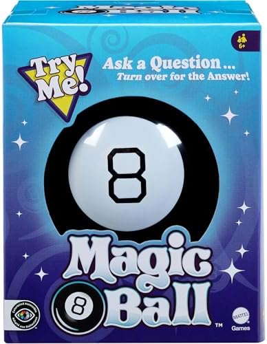 Mattel Games Magic 8 Ball Toys and Games, Original Fortune Teller Ball, Ask a Question and Turn Over For Answer