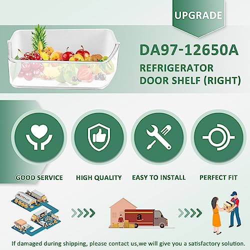DA97-12650A Door Shelf Compatible for Sam.sung RF263beaesr RF260beaesr RF261beaesr Rf260beaeww,Sam.sung Fridge Door Shelves Sam.sung Refrigerator Door Shelf Bin,(Right Side)-by MIFLUS by MIFLUS - Image 6