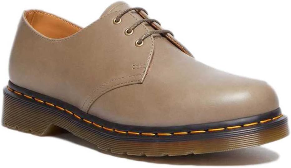Dr. Martens Mens 1461 3 Eye Shoe, Olive Carrara, 10 - Image 3