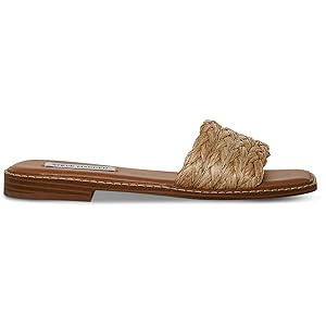 ★Steve Madden★新作★大人気★SANDRA WOVEN TAN★サンダル Amazon.com | Steve Madden Womens Sandra Raffia Slip On Slide