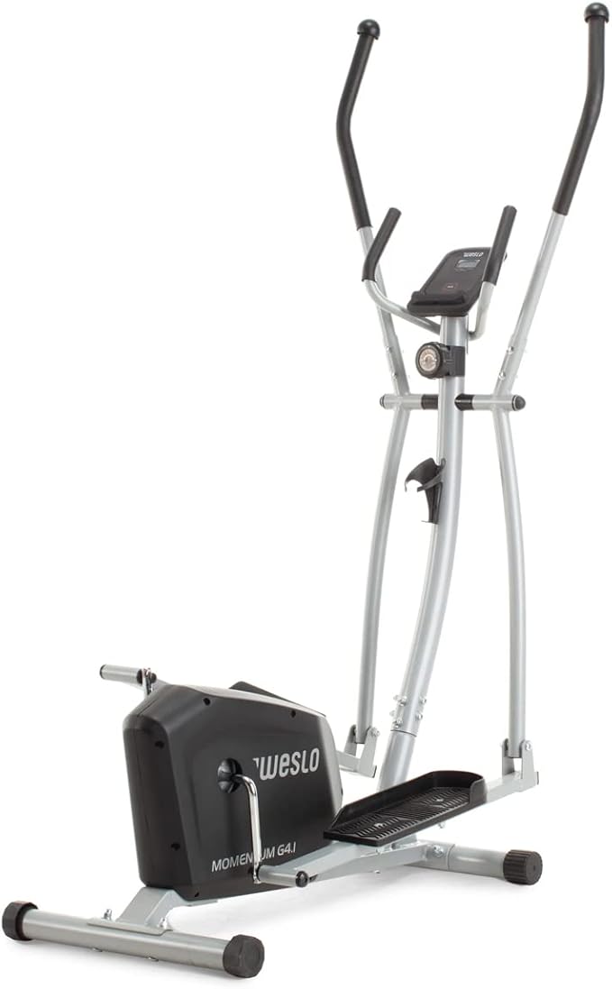 Weslo Momentum G 4.1 Rear-Drive Elliptical with Inertia-Enhanced Flywheel, Black, Elliptical