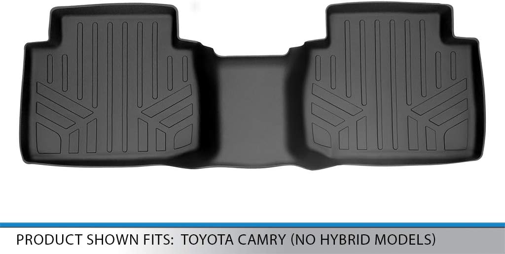 SMARTLINER Custom Fit Floor Mats 2nd Row Liner Compatible with 2018-2024 Toyota Camry
