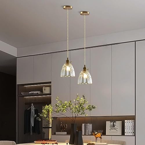 Miniatura 3 de Sedelan Lámpara colgante vintage, luces colgantes de cristal, isla de cocina, luz colgante antigua, iluminación colgante interior para cocina,