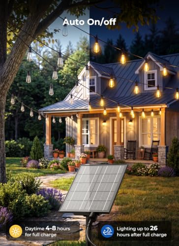 Brightown 100FT Solar String Lights Outdoor 31 2 Shatterproof LED Bulbs - image 4