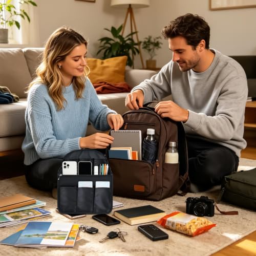 Organiseur de sac à dos léger avec compartiments pour optimiser l'espace
