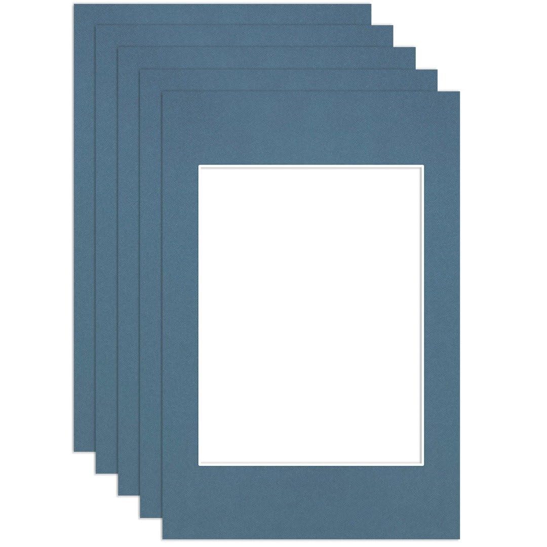 Procut Global 6x4" Pompadour Picture Mounts to Fit 4x3" Aperture - Precision Cut Cardboard Photo Mount - Ideal for Frames, Prints, Artwork & Certificates - Sizes & Colours Available - 5 Pack